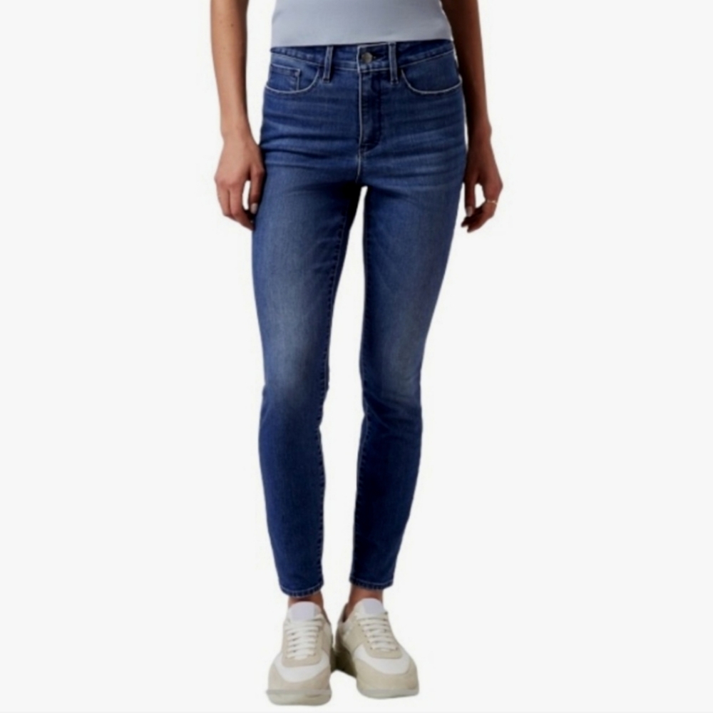 Athleta Sculptek Dark Blue Stretch Denim Ultra Skinny Hiking Jeans